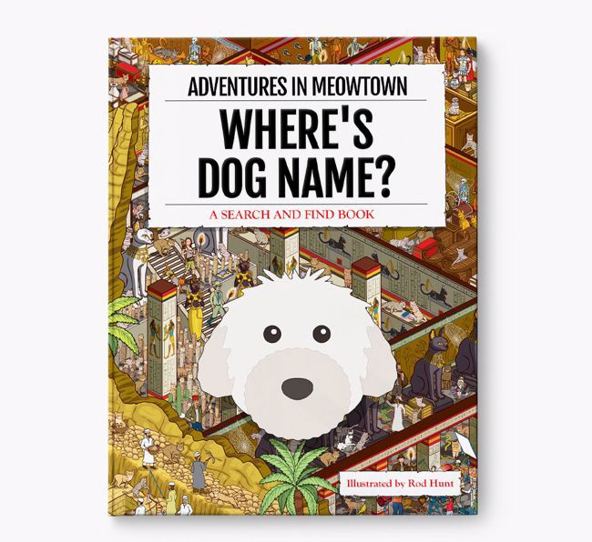 Personalised Powderpuff Chinese Crested Book: Where's Dog Name? Volume 2